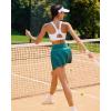 imageRUNNING GIRL Sports Bra for Women High SupportAdjustable Straps High Impact Sports Bras with Sewn in PadsWhite