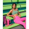 imageRUNNING GIRL Sports Bra for Women MediumHigh Support CrissCross Back Strappy Padded Sports Bras Supportive Workout TopsAgreen
