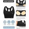 imageRUNNING GIRL Sports Bras for Women High SupportRacerback Running Bra Molded Cup Sports Bra with Sewn in PadsBlack