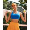 imageRUNNING GIRL Sports Bras for Women High SupportRacerback Running Bra Molded Cup Sports Bra with Sewn in PadsBlue
