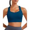 imageRUNNING GIRL Sports Bras for Women High SupportRacerback Running Bra Molded Cup Sports Bra with Sewn in PadsNavy Blue