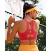 imageRUNNING GIRL Sports Bras for Women High SupportRacerback Running Bra Molded Cup Sports Bra with Sewn in PadsRed