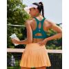 imageRUNNING GIRL Sports Bras for Women High SupportRacerback Running Bra Molded Cup Sports Bra with Sewn in PadsTeal