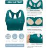 imageRUNNING GIRL Sports Bras for Women High SupportRacerback Running Bra Molded Cup Sports Bra with Sewn in PadsTeal