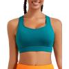 imageRUNNING GIRL Sports Bras for Women High SupportRacerback Running Bra Molded Cup Sports Bra with Sewn in PadsTeal