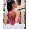 imageRUNNING GIRL Sports Bras for Women Medium Support Molded Cup Womens Sports Bras with Sewn in Pads Workout Yoga BraHot Pink