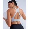 imageRUNNING GIRL Sports Bras for Women Medium Support Molded Cup Womens Sports Bras with Sewn in Pads Workout Yoga BraSilver Grey
