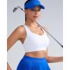 imageRUNNING GIRL Sports Bras for Women Medium Support Molded Cup Womens Sports Bras with Sewn in Pads Workout Yoga BraWhite