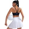 imageRUNNING GIRL Sports Bras for WomenLight Impact Molded Cup Strap Sports Bra with Sewn in PadsBest for AC CupBlack