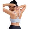 imageRUNNING GIRL Sports Bras for WomenLight Impact Molded Cup Strap Sports Bra with Sewn in PadsBest for AC CupGrey
