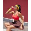 imageRUNNING GIRL Sports Bras for WomenLight Impact Molded Cup Strap Sports Bra with Sewn in PadsBest for AC CupRed