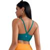 imageRUNNING GIRL Sports Bras for WomenLight Impact Molded Cup Strap Sports Bra with Sewn in PadsBest for AC CupTeal