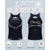 imageRUNNING GIRL Sports Bras for WomenLongline Seamless Sports Bra Racerback Padded Bra Medium Support Workout Crop TopBX2958 Black L