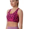 imageRUNNING GIRL Sports Bras for WomenLongline Workout Crop Tank Tops Padded with Built in Shelf Padded Sports BraZfreedom Red