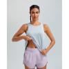 imageRUNNING GIRL Tank Tops with Built in Bras Racerback Activewear Yoga Workout Tops for Women1grey