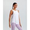 imageRUNNING GIRL Tank Tops with Built in Bras Racerback Activewear Yoga Workout Tops for Women1white