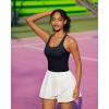 imageRUNNING GIRL Tank Tops with Built in Bras Racerback Activewear Yoga Workout Tops for WomenBlack
