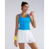 imageRUNNING GIRL Tank Tops with Built in Bras Racerback Activewear Yoga Workout Tops for WomenBright Blue