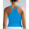 imageRUNNING GIRL Tank Tops with Built in Bras Racerback Activewear Yoga Workout Tops for WomenBright Blue