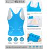 imageRUNNING GIRL Tank Tops with Built in Bras Racerback Activewear Yoga Workout Tops for WomenBright Blue