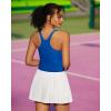 imageRUNNING GIRL Tank Tops with Built in Bras Racerback Activewear Yoga Workout Tops for WomenDark Blue