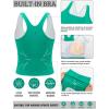 imageRUNNING GIRL Tank Tops with Built in Bras Racerback Activewear Yoga Workout Tops for WomenGreen