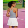 imageRUNNING GIRL Tank Tops with Built in Bras Racerback Activewear Yoga Workout Tops for WomenGrey