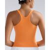 imageRUNNING GIRL Tank Tops with Built in Bras Racerback Activewear Yoga Workout Tops for WomenOrange