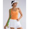 imageRUNNING GIRL Tank Tops with Built in Bras Racerback Activewear Yoga Workout Tops for WomenOrange