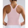 imageRUNNING GIRL Tank Tops with Built in Bras Racerback Activewear Yoga Workout Tops for WomenPink