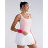 imageRUNNING GIRL Tank Tops with Built in Bras Racerback Activewear Yoga Workout Tops for WomenPink