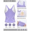 imageRUNNING GIRL Tank Tops with Built in Bras Racerback Activewear Yoga Workout Tops for WomenPurple