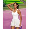imageRUNNING GIRL Tank Tops with Built in Bras Racerback Activewear Yoga Workout Tops for WomenWhite