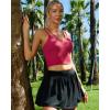 imageRUNNING GIRL Workout Tank Tops with Built in Bras for WomenCrissCross Back Medium Support Sports Bras for Women1wine Red