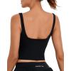 imageRUNNING GIRL Workout Tank Tops with Built in Bras for WomenCrissCross Back Medium Support Sports Bras for Women2black
