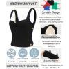 imageRUNNING GIRL Workout Tank Tops with Built in Bras for WomenCrissCross Back Medium Support Sports Bras for Women2black