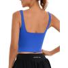 imageRUNNING GIRL Workout Tank Tops with Built in Bras for WomenCrissCross Back Medium Support Sports Bras for Women2blue