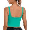 imageRUNNING GIRL Workout Tank Tops with Built in Bras for WomenCrissCross Back Medium Support Sports Bras for Women2green