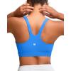imageRUNNING GIRL Sports Bra for Women High Support Molded Cup High Impact Sports Bras for Women with Sewn in PadsSparkle Blue