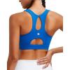imageRUNNING GIRL Sports Bras for Women High SupportRacerback Running Bra Molded Cup Sports Bra with Sewn in PadsBlue