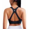 imageRUNNING GIRL Sports Bras for Women Medium Support Molded Cup Womens Sports Bras with Sewn in Pads Workout Yoga BraBlack
