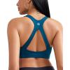 imageRUNNING GIRL Sports Bras for Women Medium Support Molded Cup Womens Sports Bras with Sewn in Pads Workout Yoga BraNavy