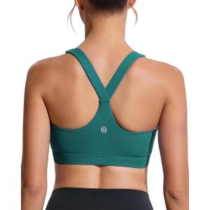 imageRUNNING GIRL High Impact Sports Bras for WomenRacerback Running Bra Workout Crop Tank Tops Longline Sports Bra Push upAstorm Teal