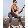 imageRUNNING GIRL Adjustable Straps High Impact Sports Bra for WomenHigh Support Workout Sports Bras with Sewn in PadsAblack