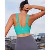 imageRUNNING GIRL Adjustable Straps High Impact Sports Bra for WomenHigh Support Workout Sports Bras with Sewn in PadsAbright Green