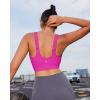 imageRUNNING GIRL Adjustable Straps High Impact Sports Bra for WomenHigh Support Workout Sports Bras with Sewn in PadsAhot Pink
