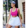 imageRUNNING GIRL Adjustable Straps High Impact Sports Bra for WomenHigh Support Workout Sports Bras with Sewn in PadsAhot Pink