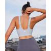 imageRUNNING GIRL Adjustable Straps High Impact Sports Bra for WomenHigh Support Workout Sports Bras with Sewn in PadsAicy Grey