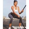 imageRUNNING GIRL Adjustable Straps High Impact Sports Bra for WomenHigh Support Workout Sports Bras with Sewn in PadsAwhite