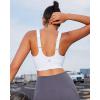 imageRUNNING GIRL Adjustable Straps High Impact Sports Bra for WomenHigh Support Workout Sports Bras with Sewn in PadsAwhite